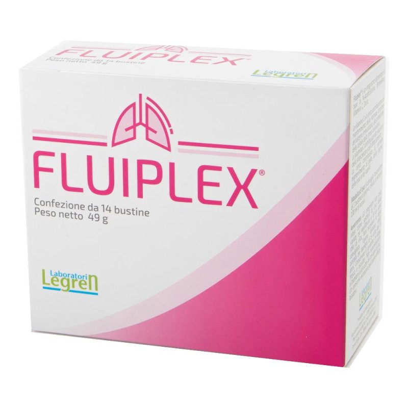 Fluiplex 14 bustine - integratore fluidificante per secrezioni bronchiali