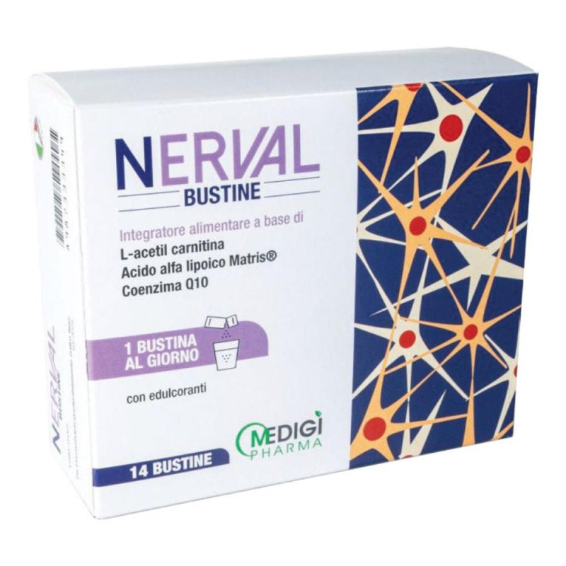 Nerval Integratore Alimentare 14 Bustine | Supporto del Sistema Nervoso e della Funzione Psicologica