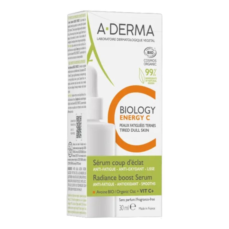 A-Derma Biology Energy C Siero Viso Illuminante Levigante 30 ml