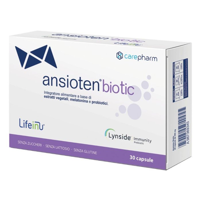 Carepharm Ansioten Biotic Integratore Benessere Mentale 30 Capsule