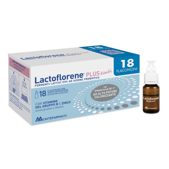 Lactoflorene Plus - Bimbi Integratore di Fermenti Lattici 18 Flaconcini