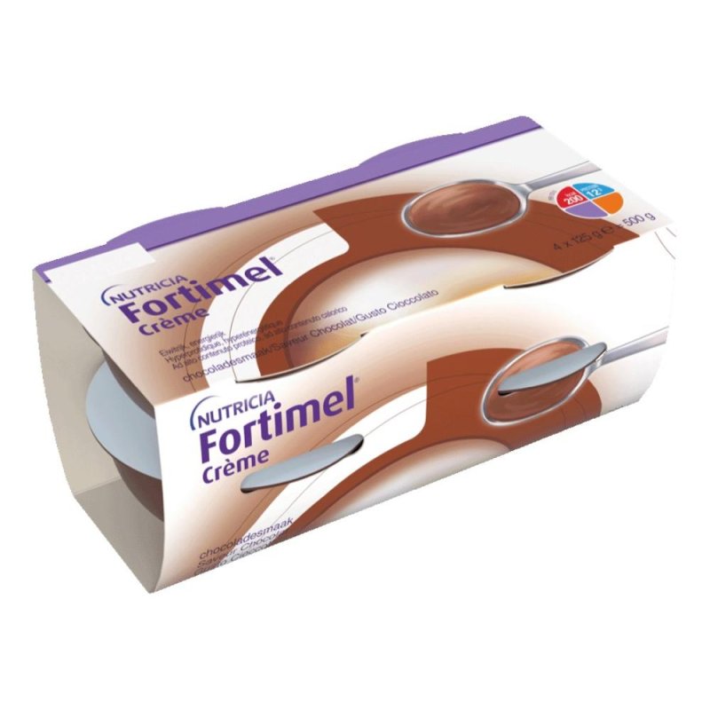 Fortimel Creme gusto cioccolato 4x125 g - dessert cremoso iperproteico al cioccolato