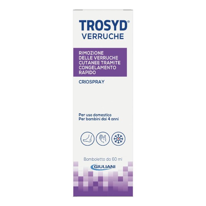 Trosyd Verruche Criospray Trattamento per la Rimozione delle Verruche, 60ml