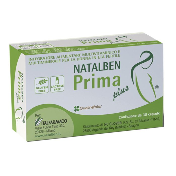 Natalben Prima Plus Integratore per donne che pianificano una gravidanza 30 capsule