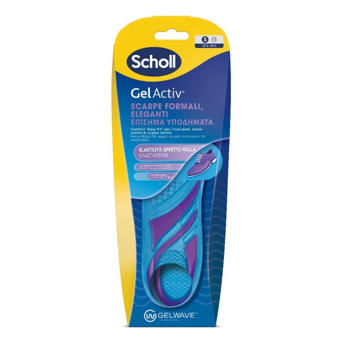 Scholl GelActiv Solette in gel per Scarpe Taglia S 35.5-40.5