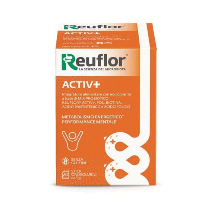 Reuflor Activ+ integratore di fermenti lattici 20 stick