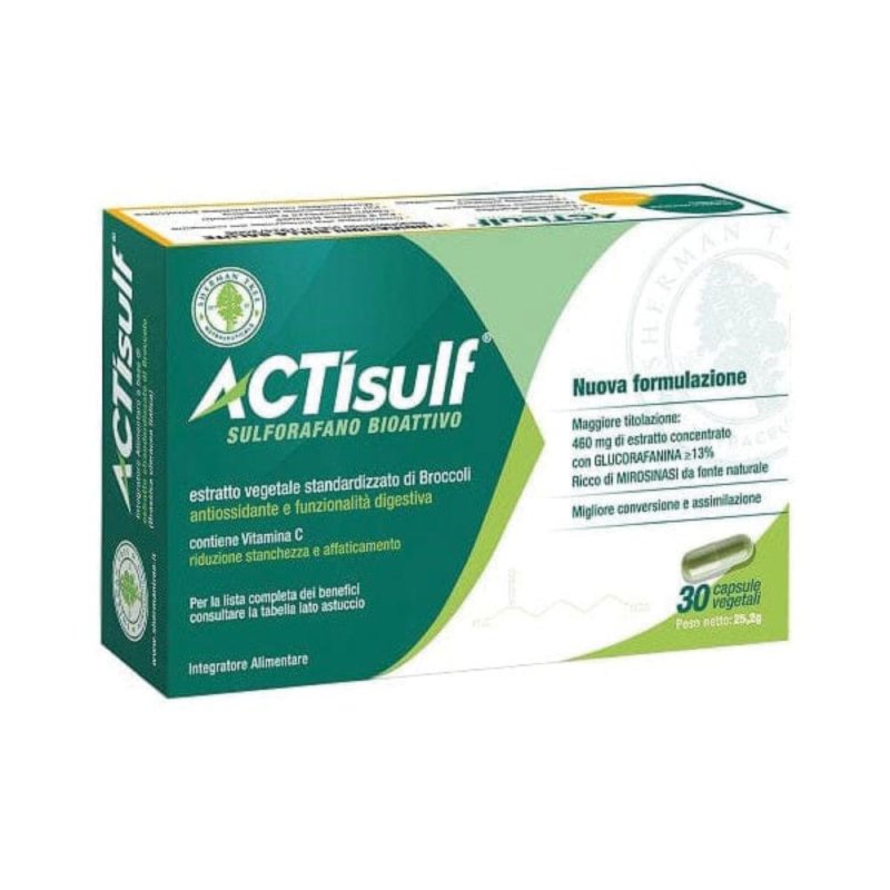 Sherman Tree ACTisulf Sulforafano Bioattivo Integratore 30 Capsule Vegetali