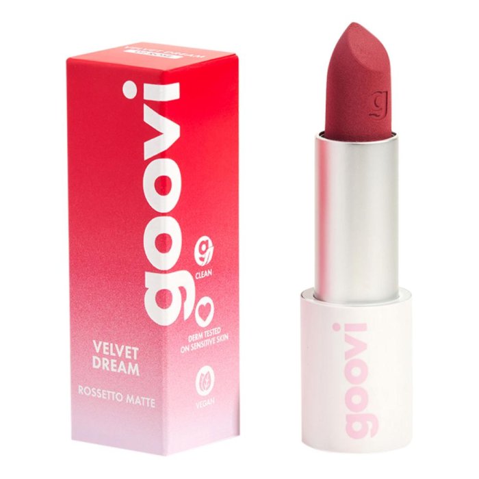 Goovi Velvet Dream Rossetto Matte 04 Red Berry, 3.5g
