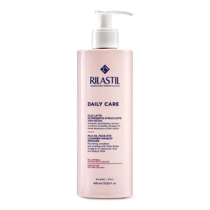 Rilastil Daily Care Olio Latte Detergente Struccante Viso/Occhi 400ml