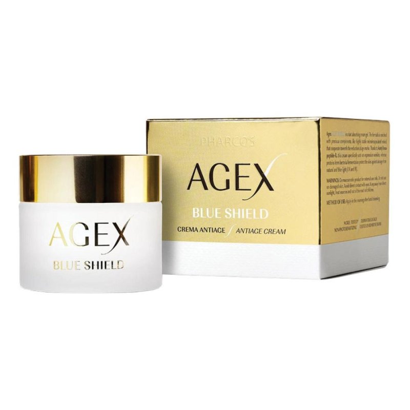 Agex Blue Shield Pharcos Siero Viso Antiossidante Protettivo Luce Blu 50 Millilitri