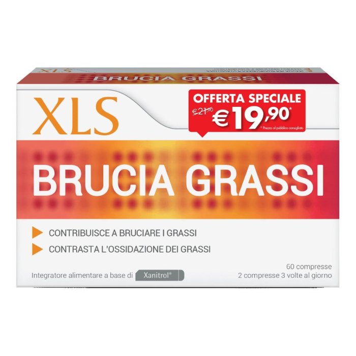 Xls brucia grassi integratore per il controllo del peso 60 compresse