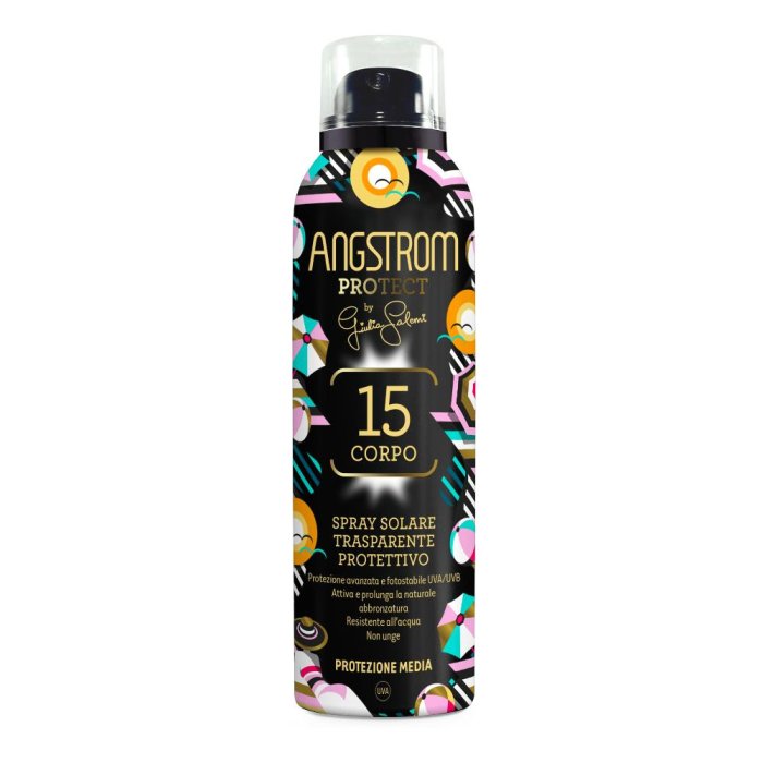 Angstrom Spray Solare Corpo Trasparente Protettivo Spf15 150ml