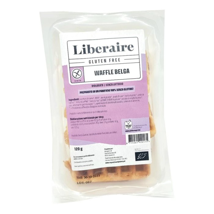 Liberaire waffle belga senza lattosio - waffle senza lattosio adatto a intolleranti