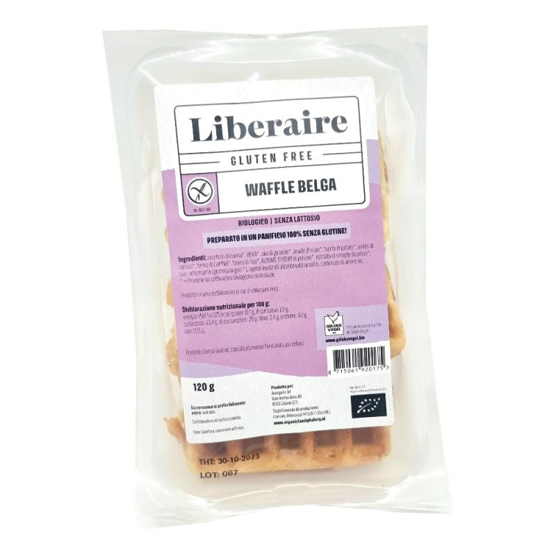Liberaire waffle belga senza lattosio - waffle senza lattosio adatto a intolleranti
