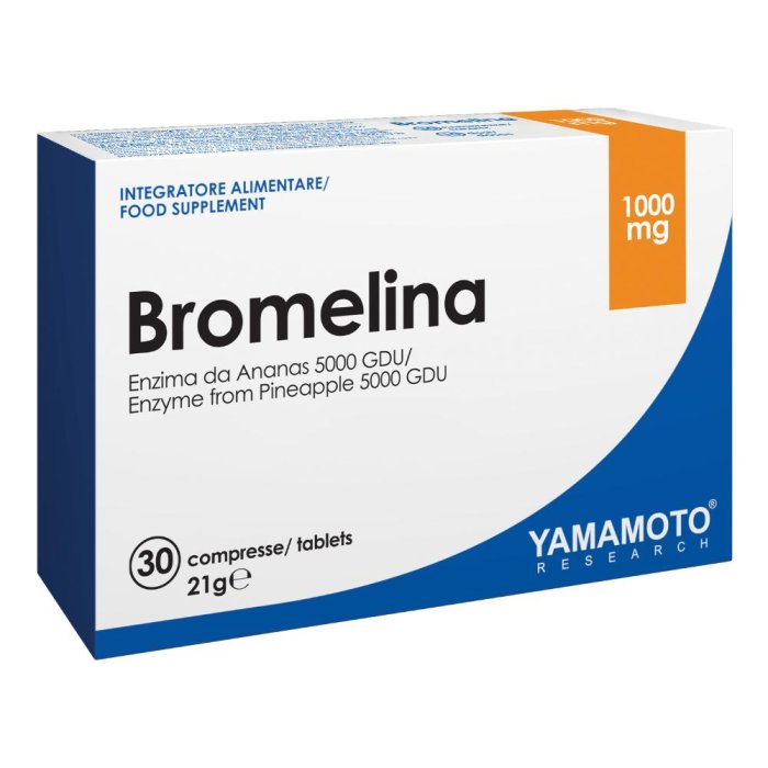 Yamamoto R Bromelina 30 Compresse | Integratore Alimentare a Base di Bromelina per la Digestione e il Benessere Articolare