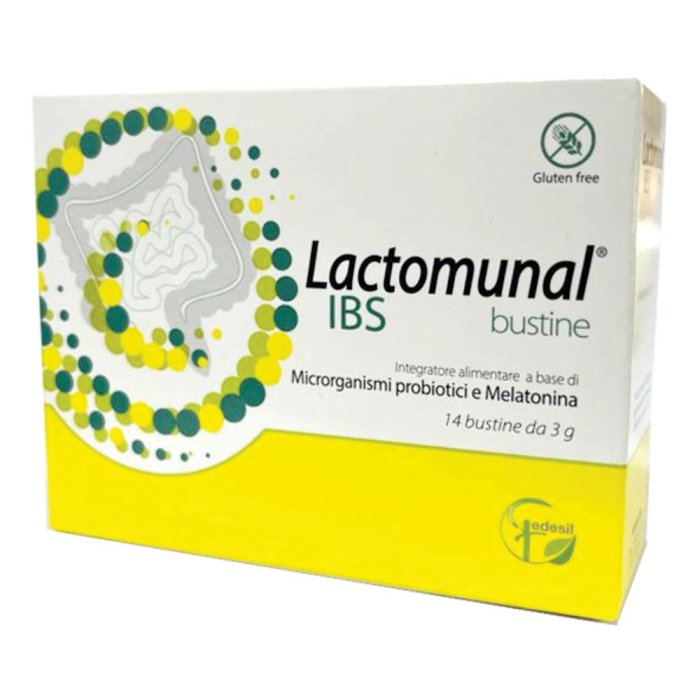 Lactomunal IBS Integratore per Sindrome dell’Intestino Irritabile in Bustine – Con Probiotici e Fermenti Lattici – Confezione da 14 Bustine