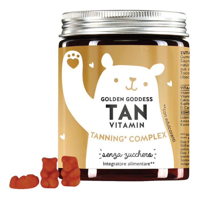 Bears With Benefits Golden Goddess Tan Vitamin Integratore per l'Abbronzatura 45 caramelle gommose