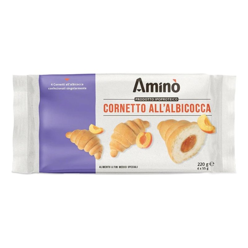 Aminò Cornetto all'Albicocca - Dolci Ipoproteici per Insufficienze Renali e Disturbi Metabolici