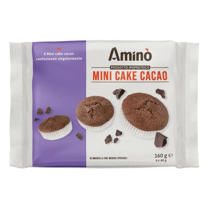 Aminò Mini Cake Cacao: Dolciario da Forno al Cacao Farcito all'Albicocca 160g