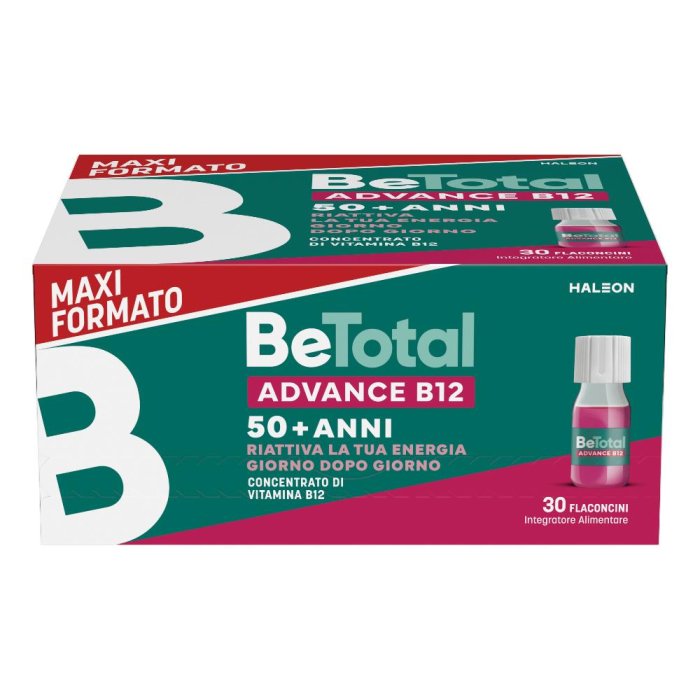 Betotal advance b12 50+ anni integratore energizzante 30 flaconcini 7ml