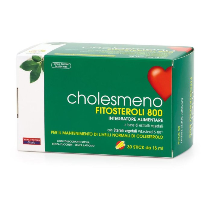 Vital Factors Choles Meno Fitosteroli 800 Integratore Colesterolo 30 Stick