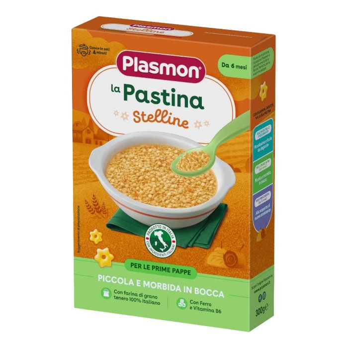 Plasmon Pasta Stelline 300 g - pasta di semola per brodi e minestre bambini