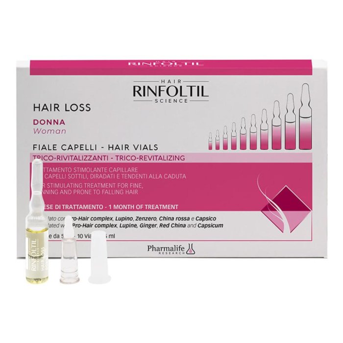 Pharmalife Research Rinfoltil Hair Loss Donna Fiale Capelli 10 Fiale