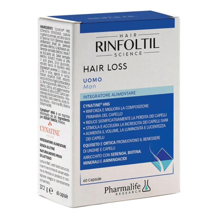 Rinfoltil Hair Loss U Integratore Anticaduta Capelli 60 Capsule