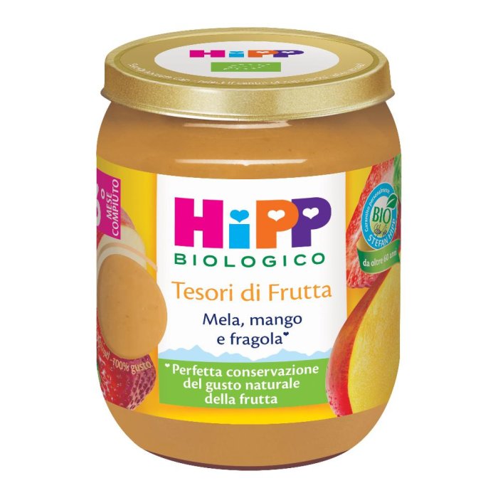 Hipp Tesori di Frutta - Omogeneizzato Mela Mango Fragola dal 5° mese 160g
