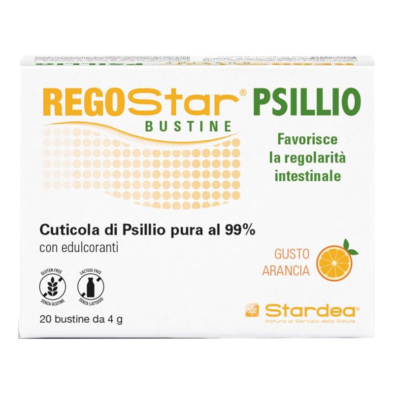 Regostar Psillio 20 bustine - integratore di fibre a base di psillio