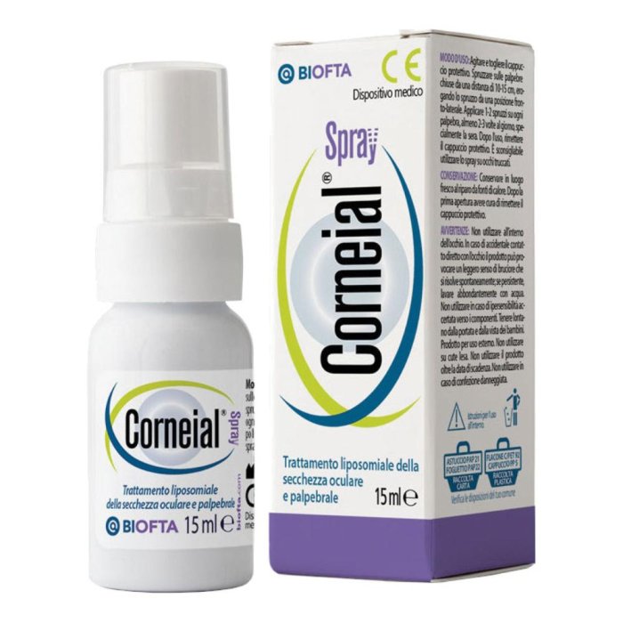 Corneial spray 15 ml - spray oculare lubrificante e idratante