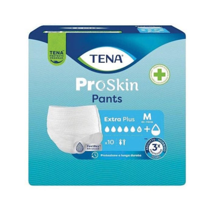 Tena ProSkin - Pants Extra Plus Pannolone per Incontinenza Medium, 10 Pants