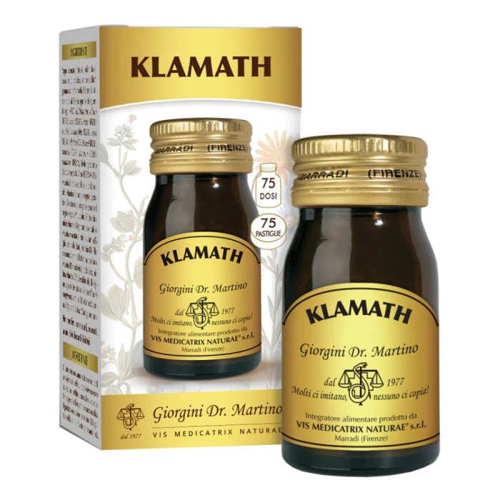 Klamath Alghe Verdi Selvatiche 75 Pastiglie Giorgini Integratore Alimentare Naturale Ricco di Nutrienti e Antiossidanti