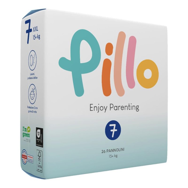 Pillo Premium Pannolini Taglia 7 Extra Extra Large per Bambini da 15 Chilogrammi in Su Confezione da 26 Pezzi