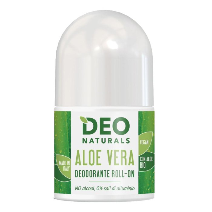 Deonaturals Deodorante Roll On Aloe 50 ml Naturale e Delicato per Pelle Sensibile