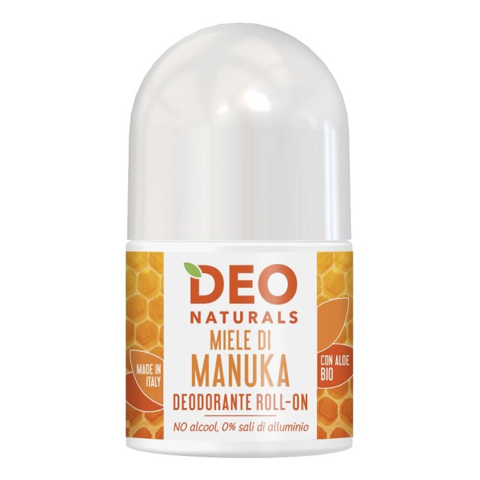 Optima Naturals Deo Naturals - Deodorante Roll On Miele di Manuka 50 ml