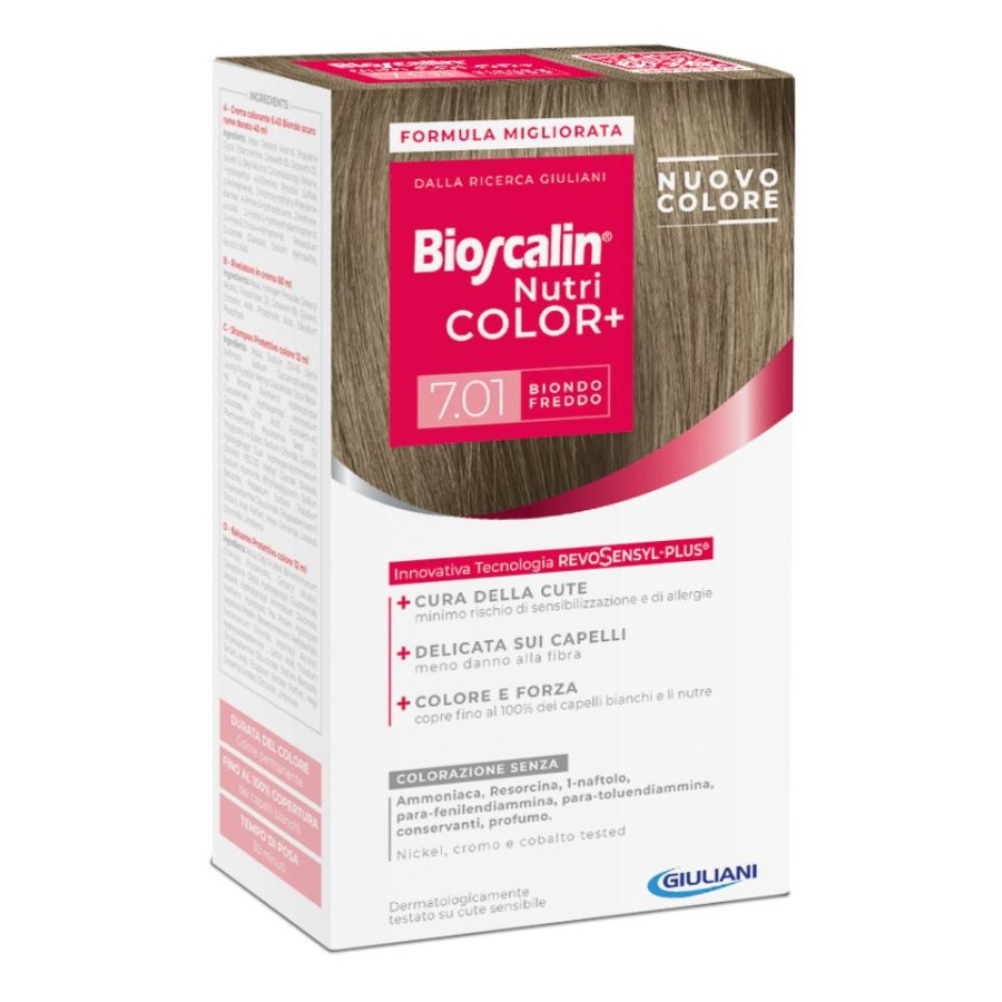 Bioscalin Nutricolor Plus Colorazione Capelli Permanente 7,01 Biondo Freddo