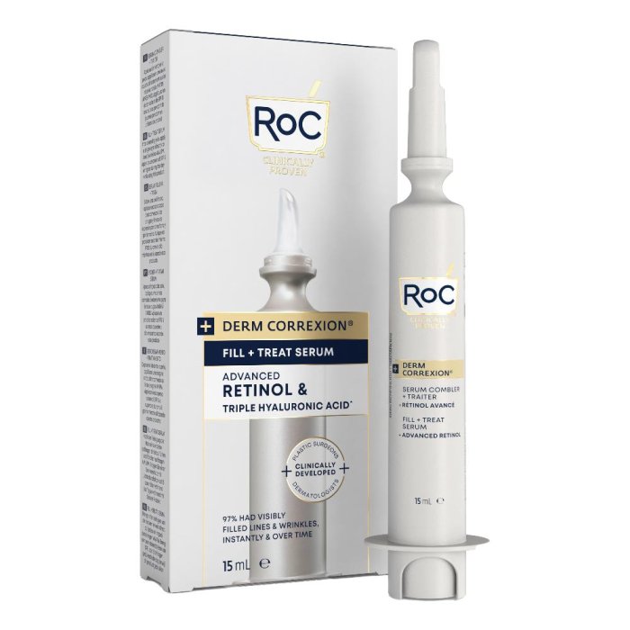 RoC Derm Correxion - Fill + Treat Siero Viso Retinolo e Acido Ialuronico 15ml