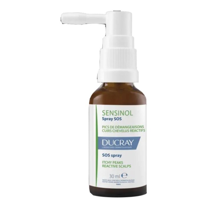 Ducray Sensinol - Spray SOS Trattamento Lenitivo del Cuoio Capelluto con Prurito Intenso 30 ml