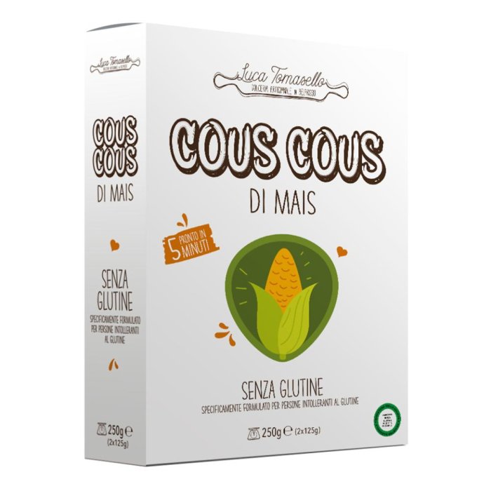 Cous Cous di Mais 250 g Senza Glutine | Couscous di Mais per Ricette Veloci e Leggere