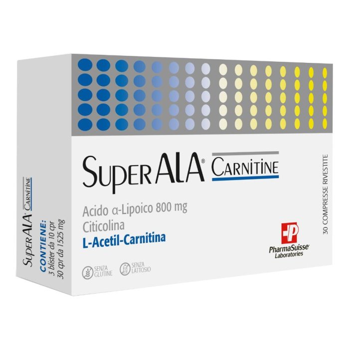 SuperALA Carnitine Integratore per la Stanchezza 30 compresse