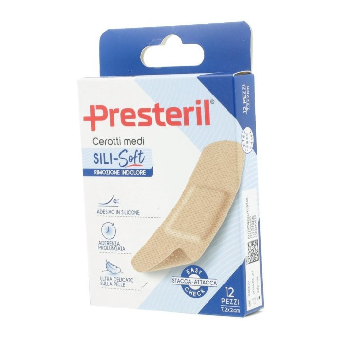 Presteril Cer.Skin Cerotti Sterili per Pelle Sensibile 7,2 x 2 Centimetri Confezione da 12 Pezzi