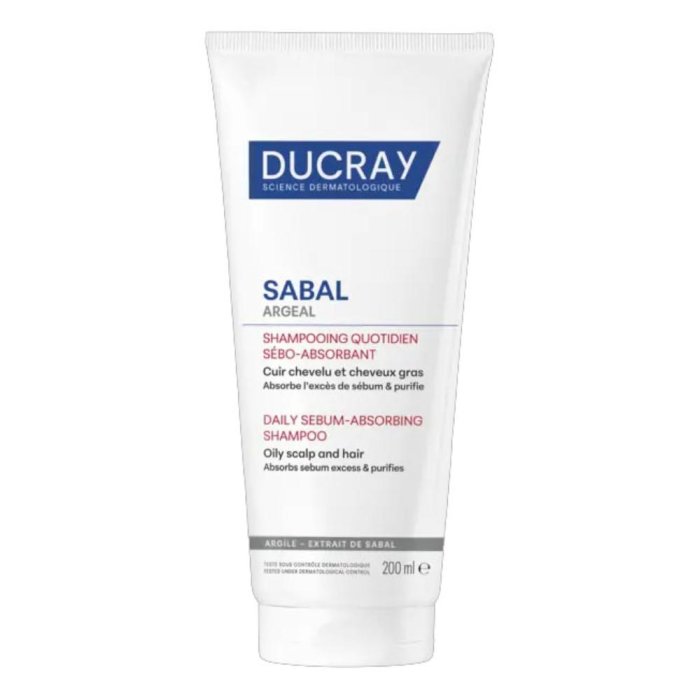 Ducray Sabal shampoo sebo-assorbente quotidiano 200 ml per capelli grassi