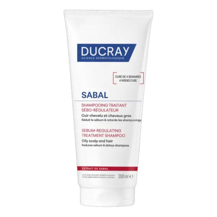 Ducray Sabal Shampoo Seboriduttore 200 ml Trattamento per capelli grassi e cute oleosa
