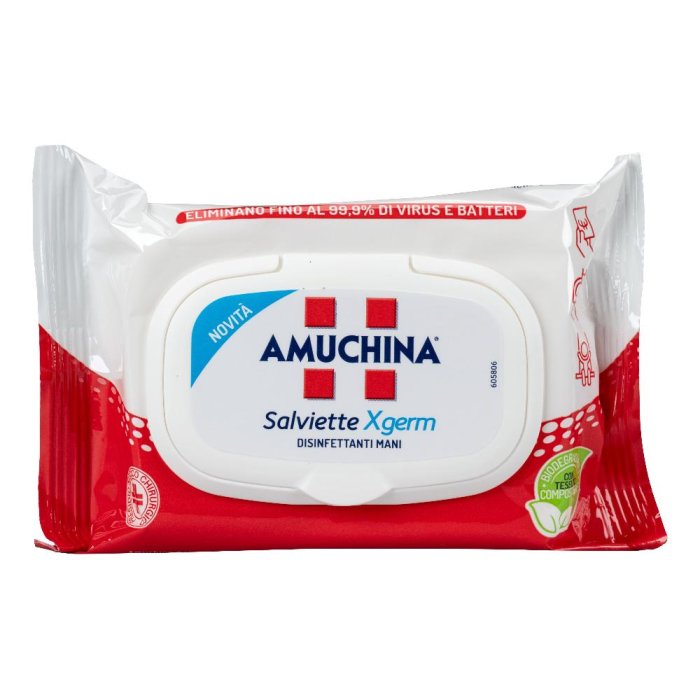 Amuchina XGerm Salviette Disinfettanti Mani, 20 salviettine