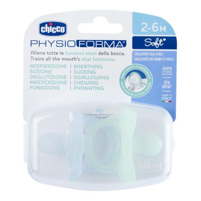 Chicco PhysioForma Soft 2-6 Mesi Gommotto Bambino 2 Pezzi