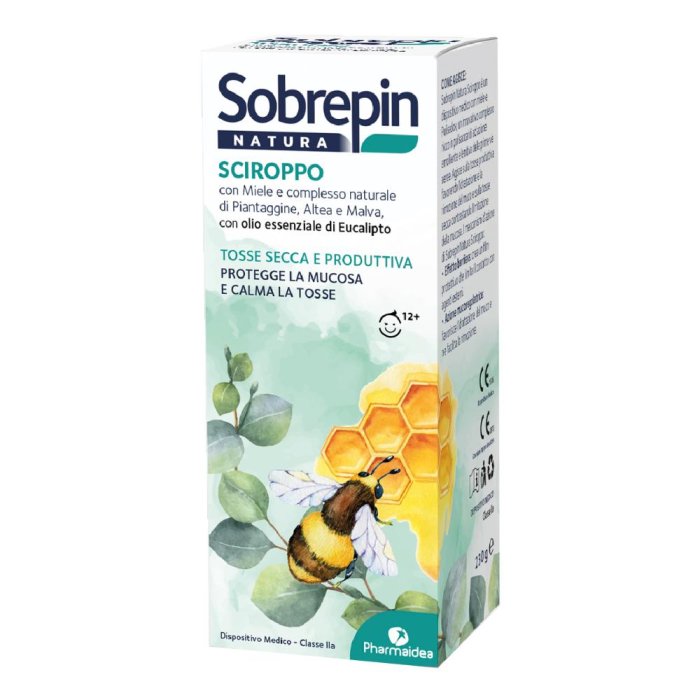 Sobrepin Natura sciroppo 180 ml - sciroppo naturale per tosse secca e grassa