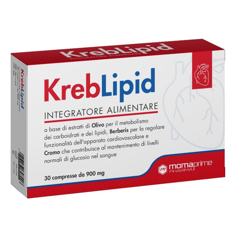 Kreblipid 30 Compresse Integratore per il Controllo del Colesterolo e dei Trigliceridi