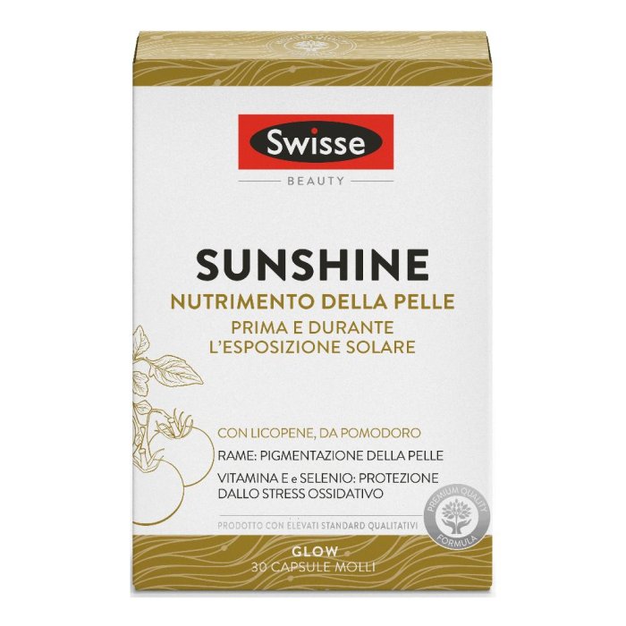 Swisse Beauty - Sunshine Integratore Alimentare, 30 Capsule Molli
