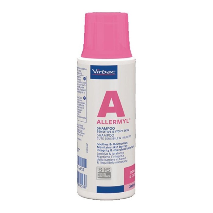 Allermyl SIS Shampoo Cani e Gatti 250 ml – Detergente Dermatologico per Pelle Sensibile e Allergica